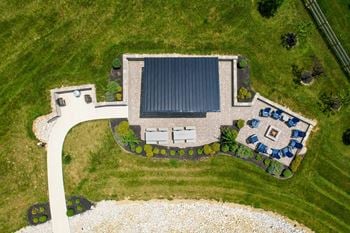 Drone garden view